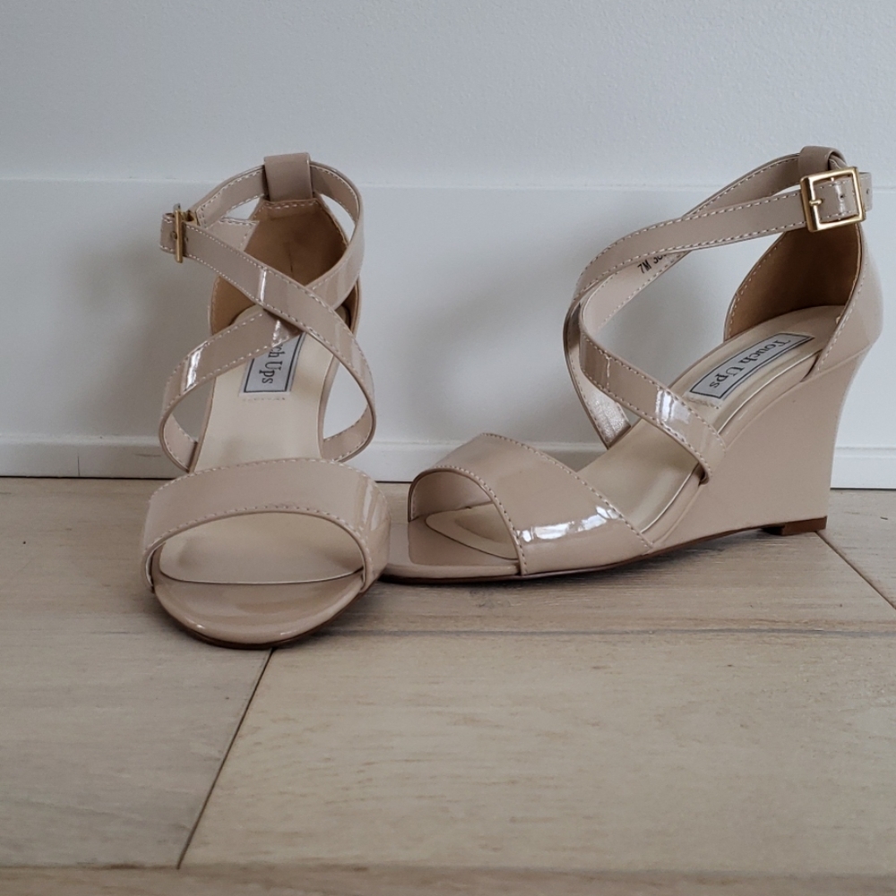 Nude Wedge Heels